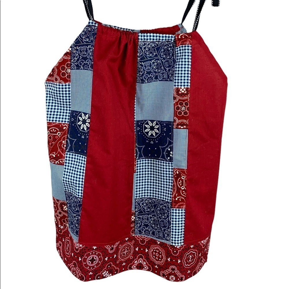 Toddler Girls 3-4 y/o Red White & Blue Patriotic Patchwork Dress or 5-6 y/o Top